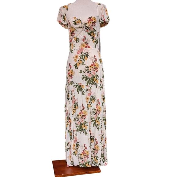 Reformation Myah Milo Floral Fit&Flare Midi/Maxi Dress, size US 8 - Picture 4 of 6
